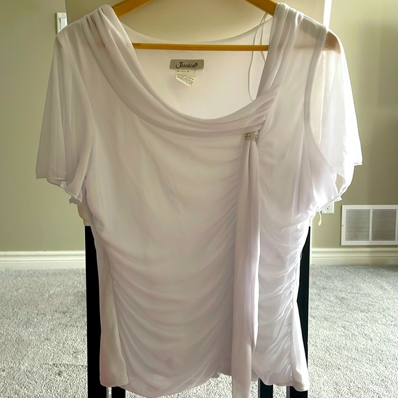 Jessica (Sears), Short sleeve Chiffon Top, Size 16 - Picture 1 of 3